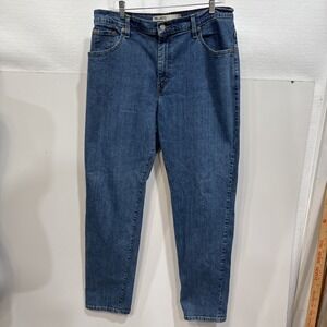 Levis 550 Womens Jeans 14L Blue Classic Relaxed Tapered‎ Fit